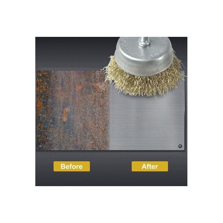 BROSSE MÉTALLIQUE POUR PONCER MÉTAL 50MM