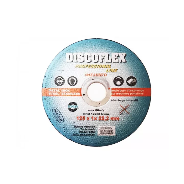 DISQUE COUPE 125*1*22.2 POUR ACIER ET INOX PROLINE DISQUE COUPE 125*1*22.2 POUR ACIER ET INOX PROLINE
