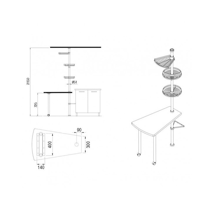 ENSEMBLE DE TABLE ROTATIVE STARAX ENSEMBLE DE TABLE ROTATIVE STARAX
