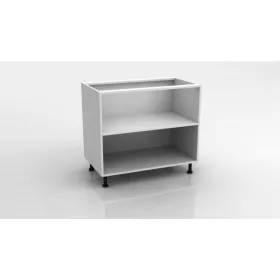 MEUBLE BAS DE CUISINE À 2 NIVEAUX 90CM BLANC IKIT