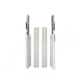 KIT METABOX AVEC 4 TUBES CARRES SOFT CLOSE 45CM BLANC BB1450DD DTC