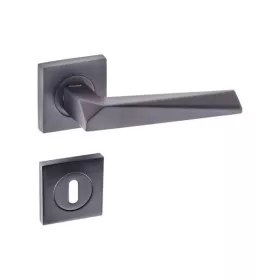 POIGNÉE DE PORTE PRIZMA PETIT TROU GRIS FONCÉ DOGANLAR