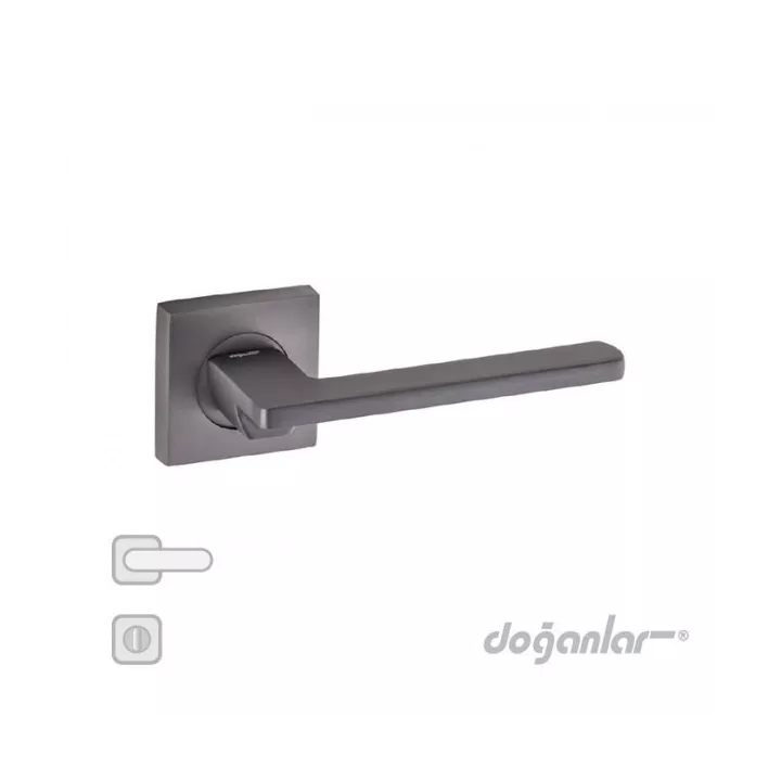 POIGNÉE DE PORTE AVEC ROSACE PERA CONDAMNATION NOIR MAT DOGANLAR POIGNÉE DE PORTE AVEC ROSACE PERA CONDAMNATION NOIR MAT DOGANLAR