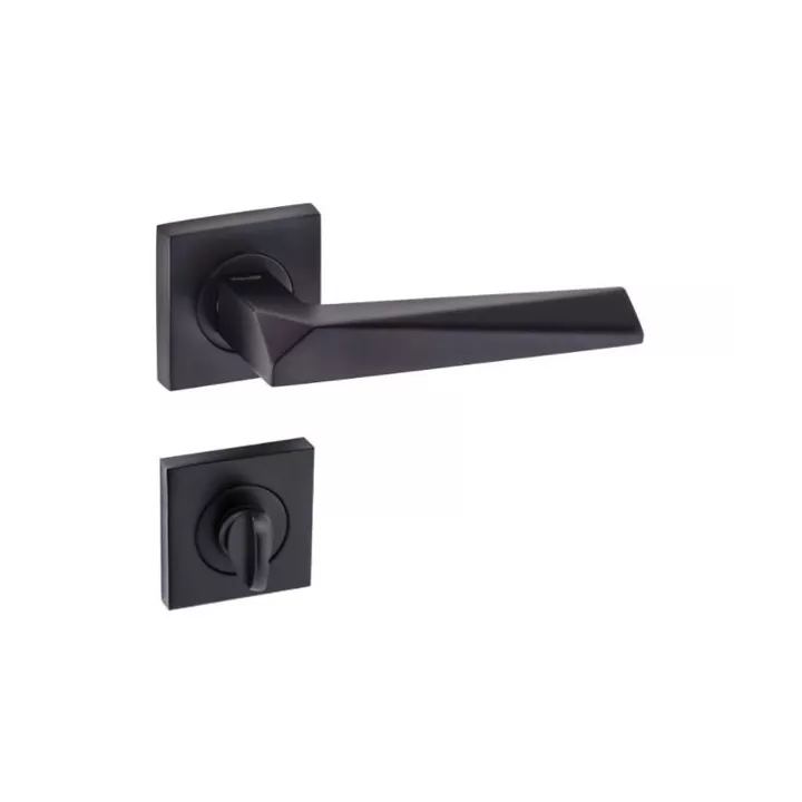 POIGNEE DE PORTE AVEC ROSACE PRIZMA CONDAMNATION NOIR MAT DOGANLAR POIGNEE DE PORTE AVEC ROSACE PRIZMA CONDAMNATION NOIR MAT DOGANLAR