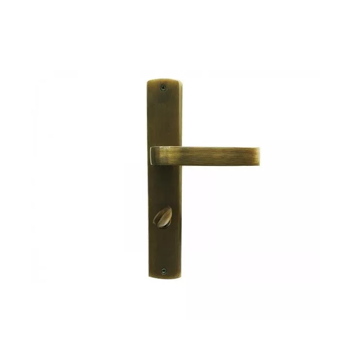 POIGNÉE DE PORTE SUR PLAQUE CONDAMNATION BRONZE DOGANLAR