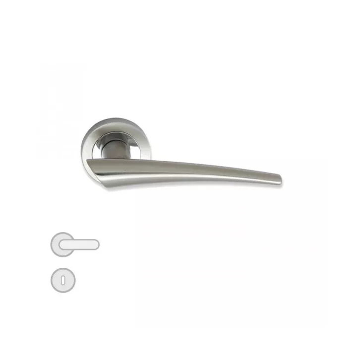 POIGNÉE DE PORTE GIRIT PETIT TROU SATIN-NICKEL DOGANLAR