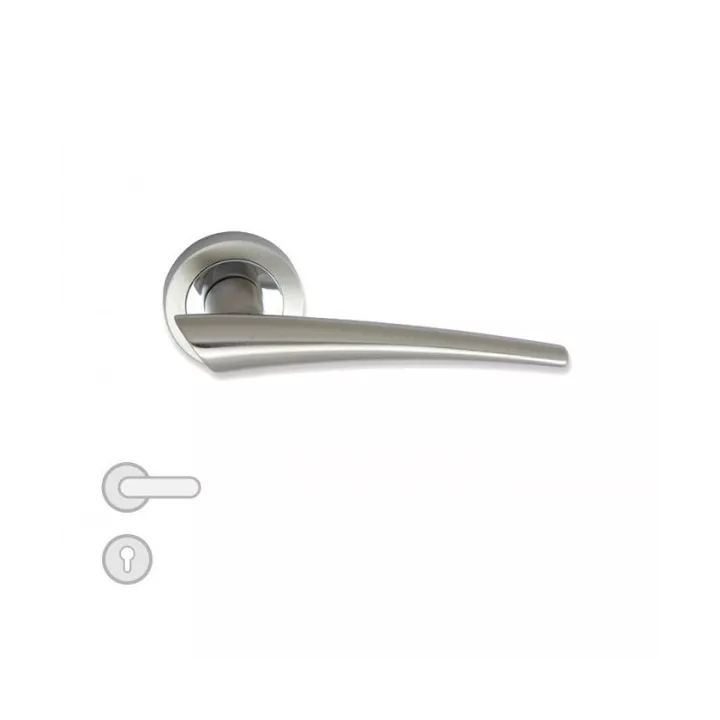 POIGNÉE DE PORTE GIRIT GRAND TROU SATIN-NICKEL DOGANLAR