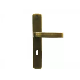 POIGNÉE DE PORTE SUR PLAQUE TUTKU PETIT TROU BRONZE DOGANLAR