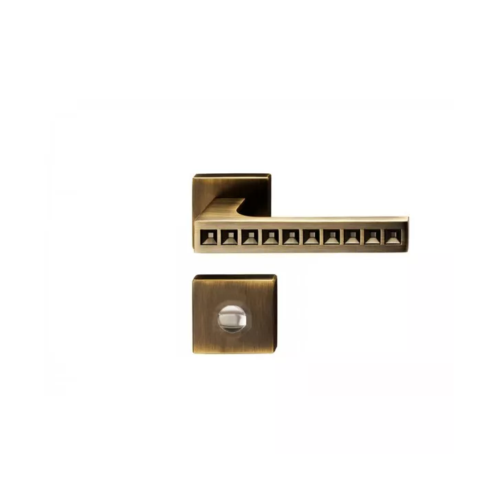 POIGNEE DE PORTE AVEC ROSACE 905579 CONDAMNATION BRONZE DELIA