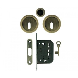 KIT SERRURE À CLÉ POUR PORTE COULISSANTE BRONZE FROSIO BORTOLO KIT SERRURE À CLÉ POUR PORTE COULISSANTE BRONZE FROSIO BORTOLO