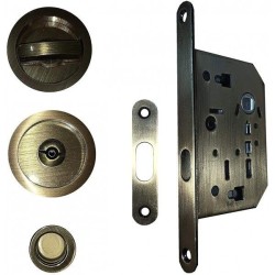 KIT SERRURE CONDAMNATION POUR PORTE COULISSANTE BRONZE FROSIO BORTOLO KIT SERRURE CONDAMNATION POUR PORTE COULISSANTE BRONZE FROSIO BORTOLO