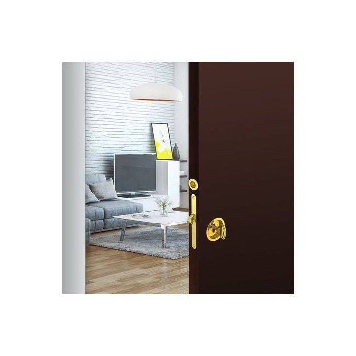 KIT SERRURE À CLÉ POUR PORTE COULISSANTE DORÉ FROSIO BORTOLO