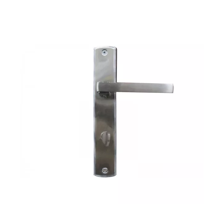 POIGNÉE DE PORTE PLAQUE 5510 CONDAMNATION CHROME-SATINE DELIA