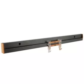 TUBE ACCROCHAGE EN ALUMINIUM 60CM AVEC PAIRE ACCROCHE EN BOIS QUARTELLO