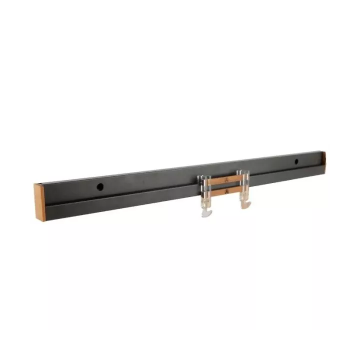 TUBE ACCROCHAGE EN ALUMINIUM 60CM AVEC PAIRE ACCROCHE EN BOIS QUARTELLO TUBE ACCROCHAGE EN ALUMINIUM 60CM AVEC PAIRE ACCROCHE EN BOIS QUARTELLO