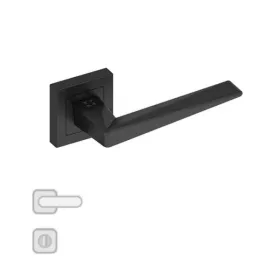 POIGNÉE DE PORTE TULIPE CONDAMNATION NOIR MAT STAP