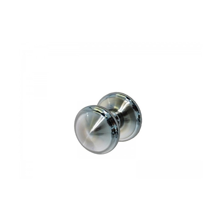 BOUTON DE PORTE CHROME-SATINE DELIA