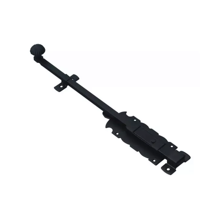 VERROU POUR PORTES COULEUR NOIR 300x60MM AMIG