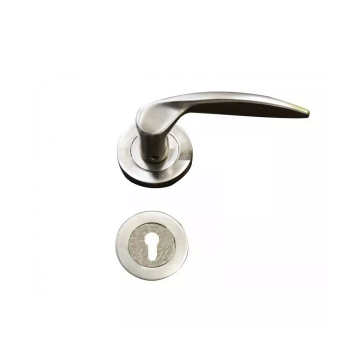 POIGNÉE DE PORTE SUR ROSACE CARTHAGE TROU DE CYLINDRE STAP