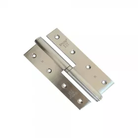 LOT DE 2 PAUMELLES DROITES 140*55*2.5MM SATINÉ DELIA