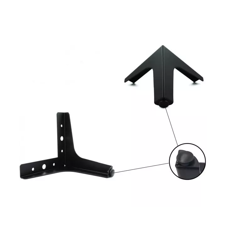 SABOT DE MEUBLE NOIR INCLINÉ H13 CM SABOT DE MEUBLE NOIR INCLINÉ H13 CM