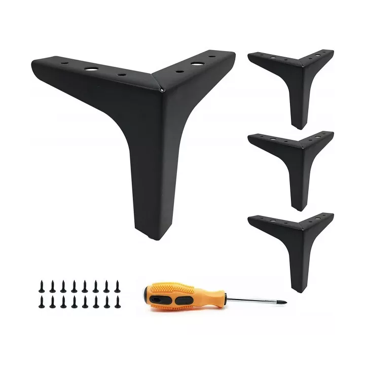 SABOT DE MEUBLE NOIR INCLINÉ H13 CM SABOT DE MEUBLE NOIR INCLINÉ H13 CM