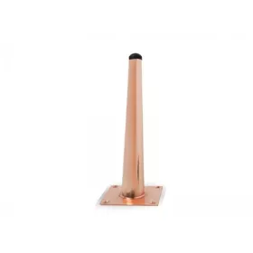 SABOT DE MEUBLE INOX ROSE FORME CONIQUE H20 CM