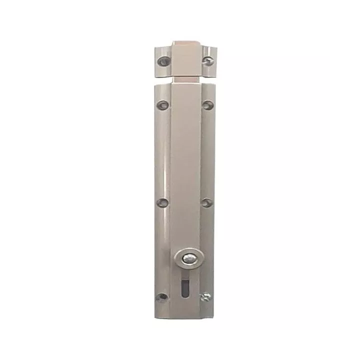 VERROU EN ALUMINIUM À COULISSE 175MM SATINÉ VERROU EN ALUMINIUM À COULISSE 175MM SATINÉ