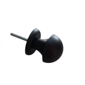 BOUTON DE PORTE TAJ MAHAL NOIR MAT STAP