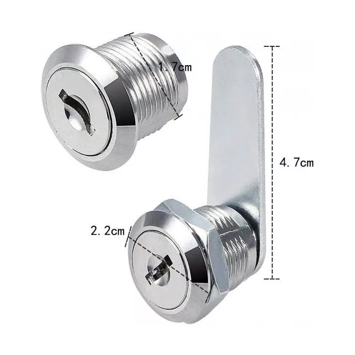 SERRURE POUR BOITE AUX LETTRES AVEC DEUX CLÉS IBFM SERRURE POUR BOITE AUX LETTRES AVEC DEUX CLÉS IBFM