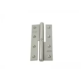 PAUMELLE DROITE 140x76x3 MM NICKEL SATINÉ AMI