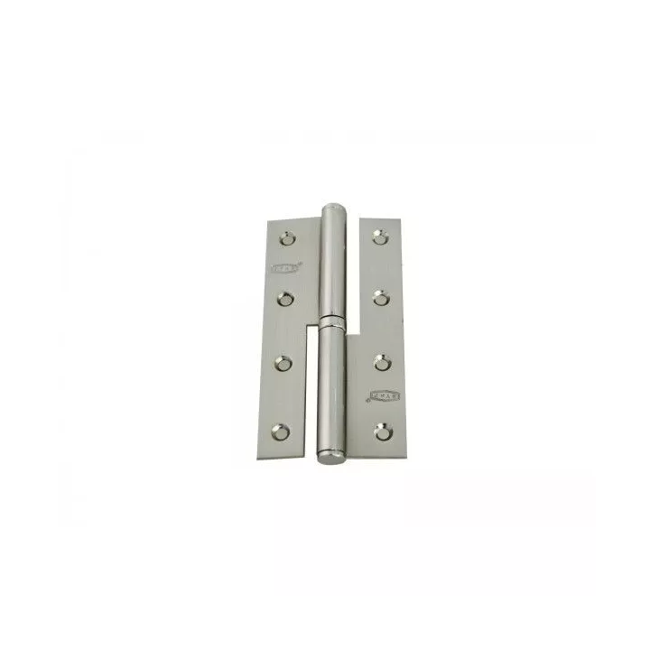 PAUMELLE 140x76x3 MM GAUCHE NICKEL SATINÉ AMI