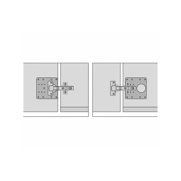 PLAQUE DE RÉPARATION POUR CHARNIÈRES MOD BC01 AMIG PLAQUE DE RÉPARATION POUR CHARNIÈRES MOD BC01 AMIG