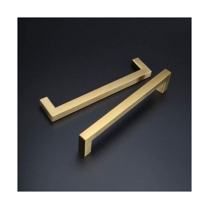 POIGNÉE DE MEUBLE DORÉ MAT 128MM OZKM