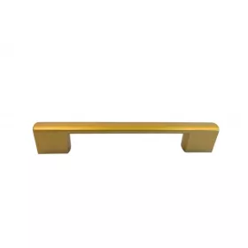 POIGNÉE DE MEUBLE 128MM DORÉ FORME CARRÉE NOBEL