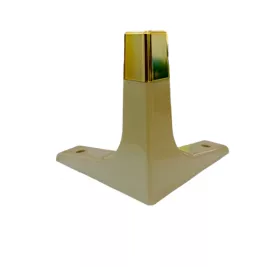 SABOT COIN DE MEUBLE EN PLASTIQUE GRÈGE/DORÉ PARMA