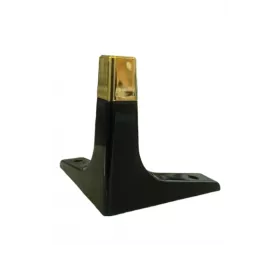 SABOT COIN DE MEUBLE EN PLASTIQUE NOIR/DORÉ PARMA