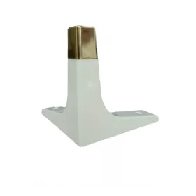 SABOT COIN DE MEUBLE EN PLASTIQUE BLANC/ DORÉ PARMA