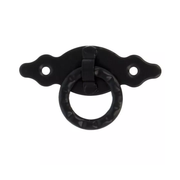 ANNEAU POIGNÉE DE MEUBLE HORIZONTAL NOIR AMIG