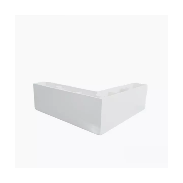 SABOT COIN DE MEUBLE EN PLASTIQUE H5CM BLANC