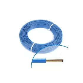 FIL RIGIDE H07VU6 BLEU 100M