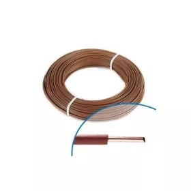 FIL RIGIDE H07VU6 MARRON 100M
