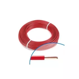 FIL RIGIDE H07VU6 ROUGE 100M