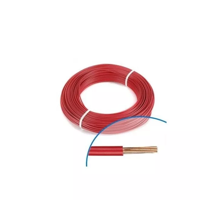 FIL SOUPLE H07VK4 ROUGE 100M