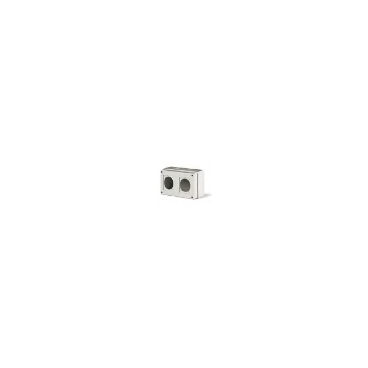 BOITE ÉTANCHE POUR PRISES 2 TROUS IP66 SCAME BOITE ÉTANCHE POUR PRISES 2 TROUS IP66 SCAME