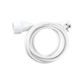 CORDON PROLONGATEUR 3G1 BLANC 10M STIEL