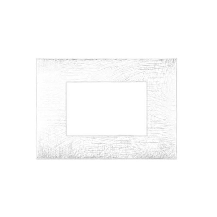 PLAQUE YOUNG 44 RECTANGULAIRE BLANC 3D 3 MODULES SOMEF