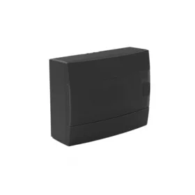 COFFRET APPARENT 12 MODULES NOIR PORTE FUMÉE HOROZ ELECTRIC