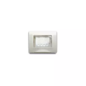 PLAQUE ÉTANCHE RECTANGULAIRE 3 MODULES SYS44 BLANC SOMEF