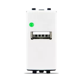 PRISE USB BLANC ALPHA